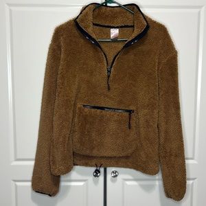 Brown Teddy Bear Pullover Sweater Sz M
